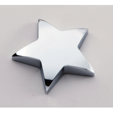 Chrome Finished Star Paper Weight with Felt Bottom