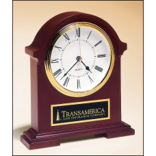 Napoleon Mantle Clock with Hand-rubbed Mahogany Finish