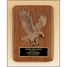 American Walnut Plaque with Eagle Casting
