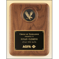 American Walnut Plaque with Eagle Medallion