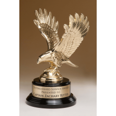 Fully Modeled Gold Finished Eagle Casting